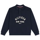 Boys Navy Blue Logo Sweatshirts, 1, hi-res