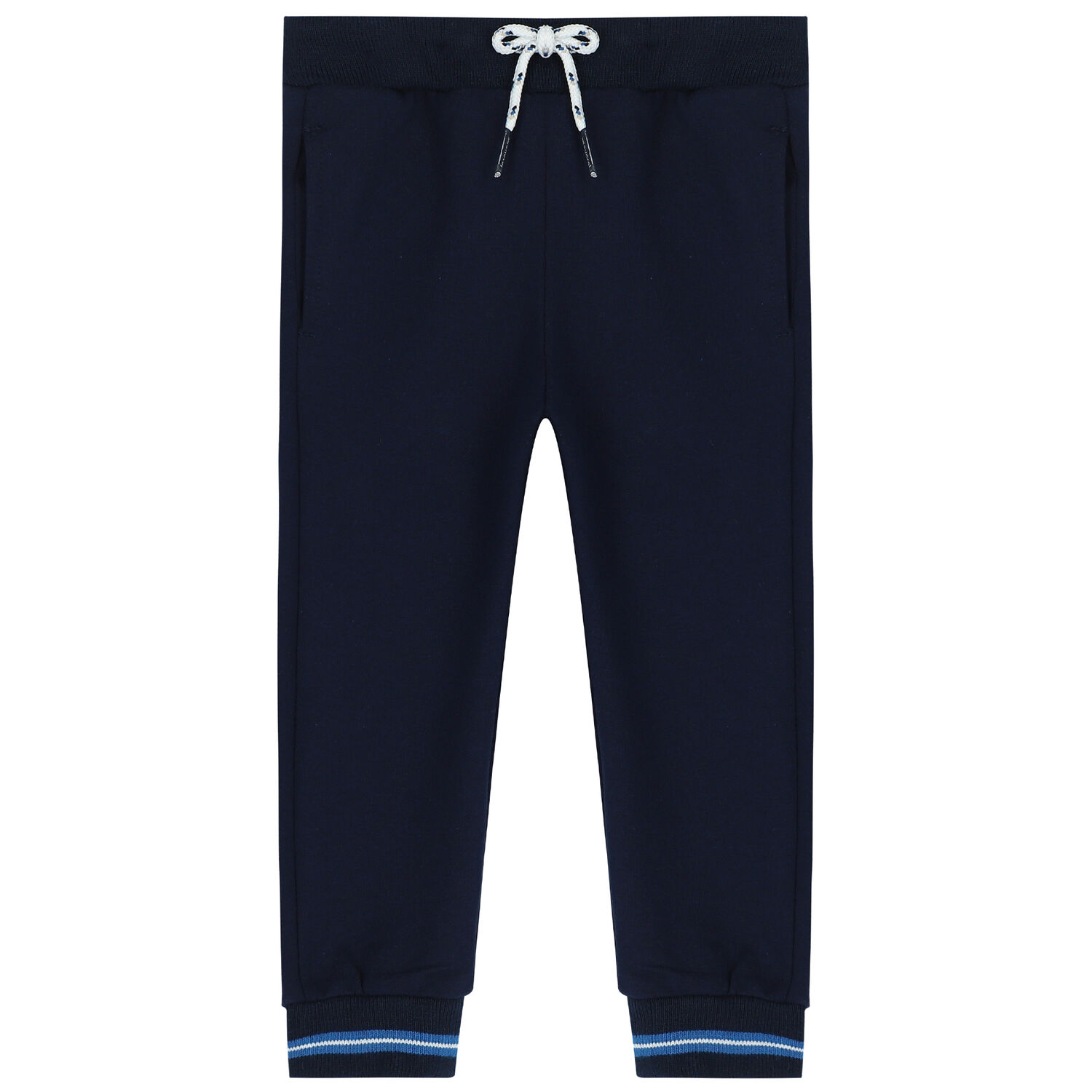 Younger Boys Navy, Ivory & Blue Tracksuit, 1, hi-res