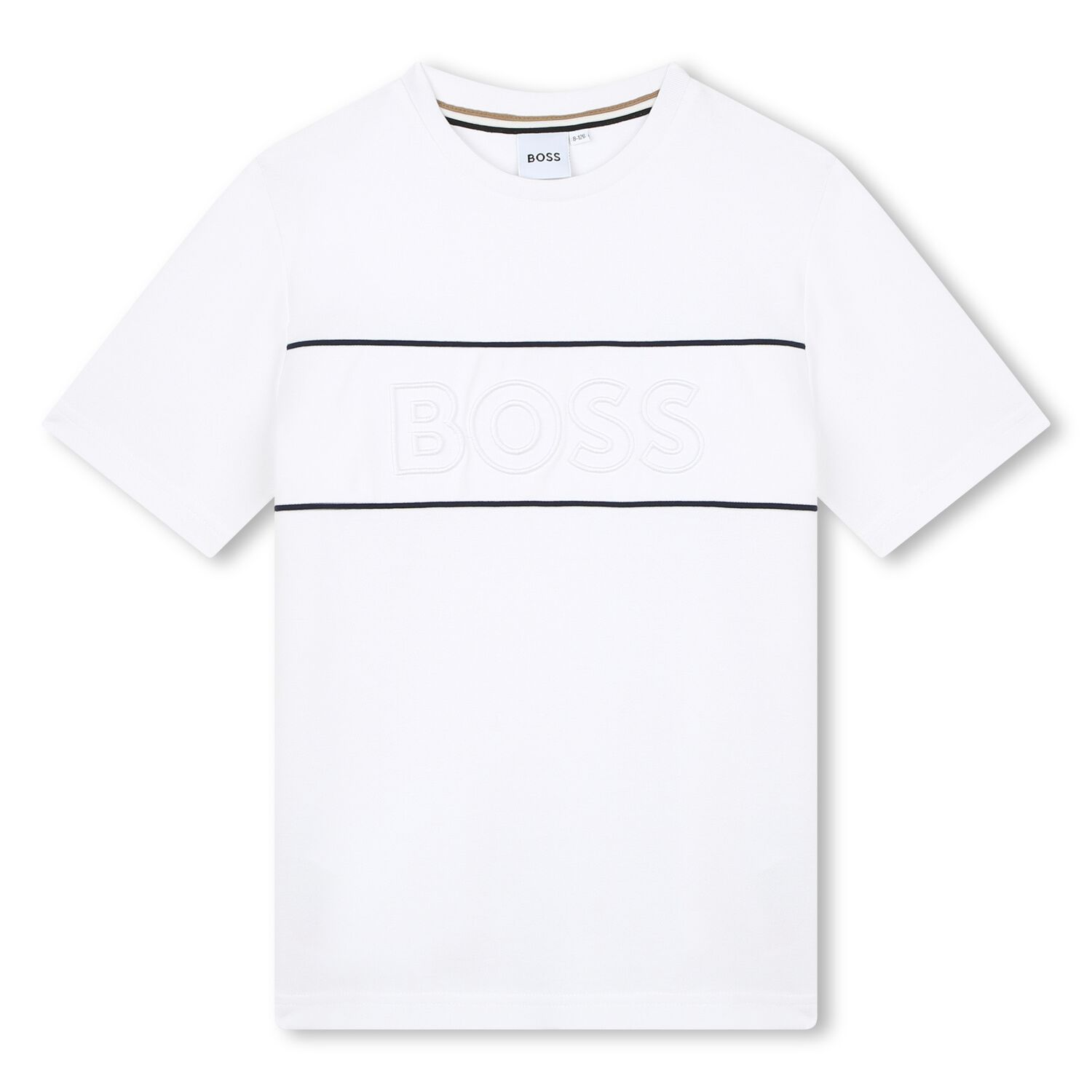 Boys White Logo T-Shirt, 1, hi-res image number null