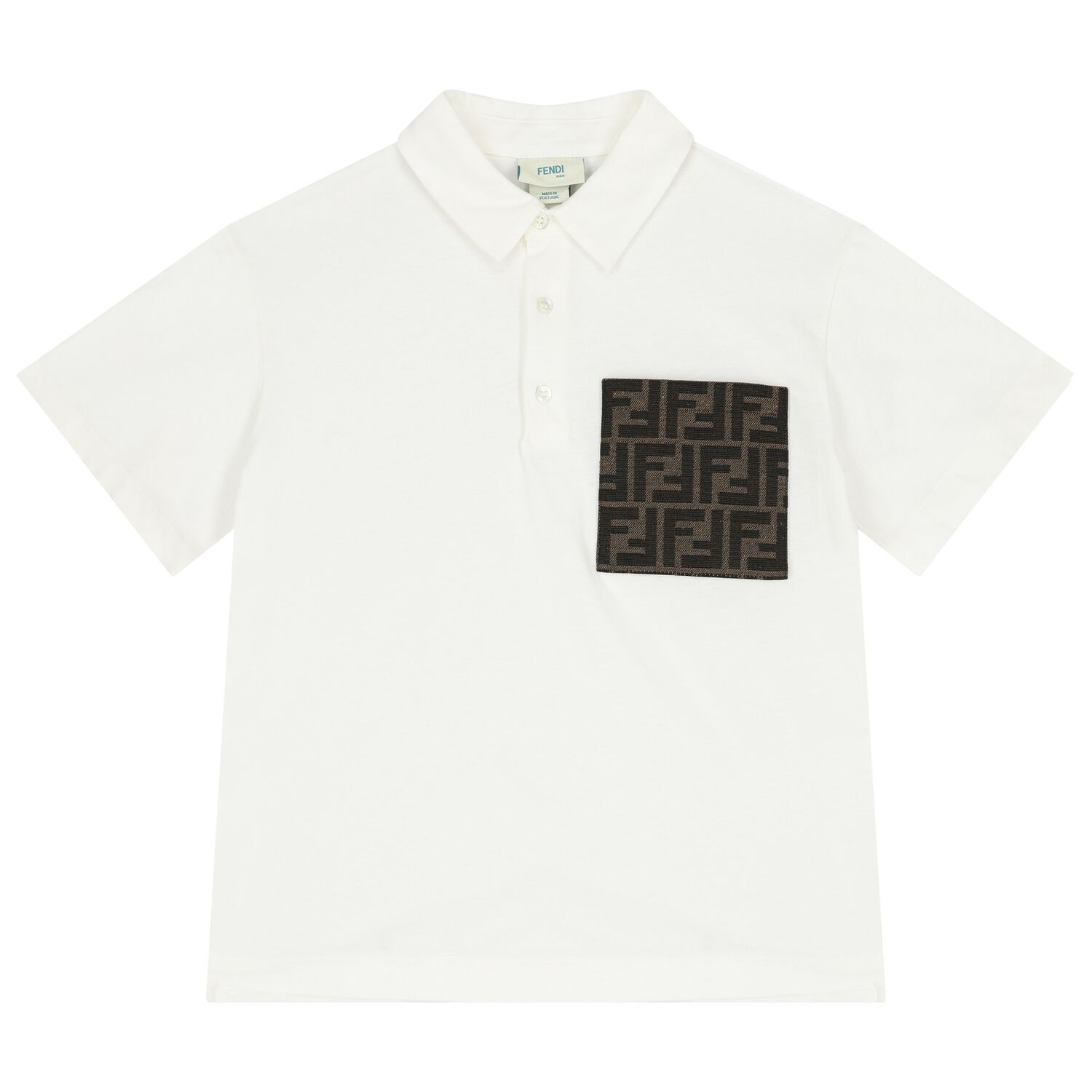 Boys Ivory Logo Polo Shirt, 1, hi-res