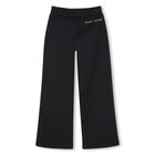 Girls Black Logo Joggers, 1, hi-res