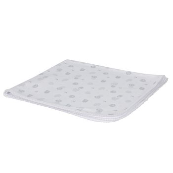 Grey & White Cotton Baby Sheep Blanket