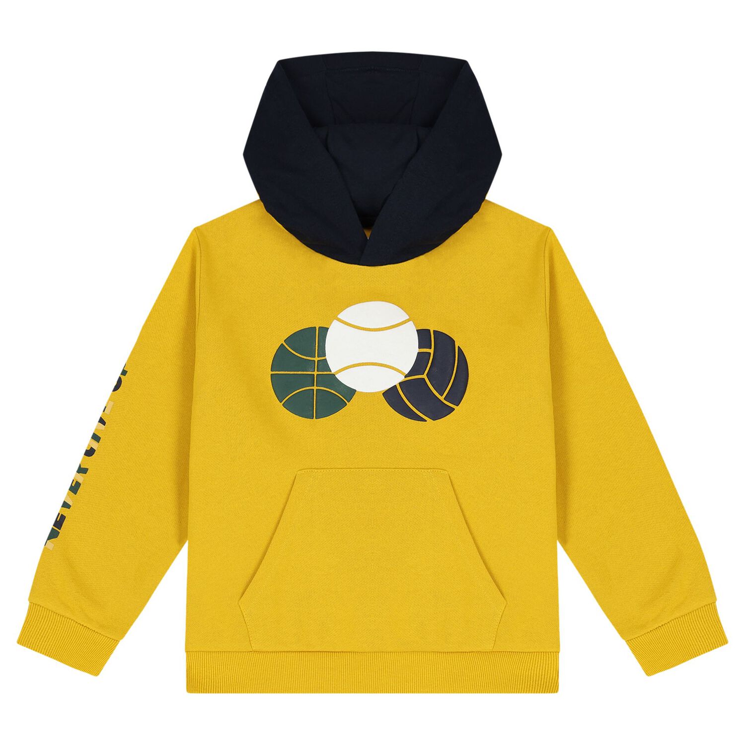 Boys Navy Blue, Grey & Yellow Tracksuit Set (3 Piece), 1, hi-res image number null