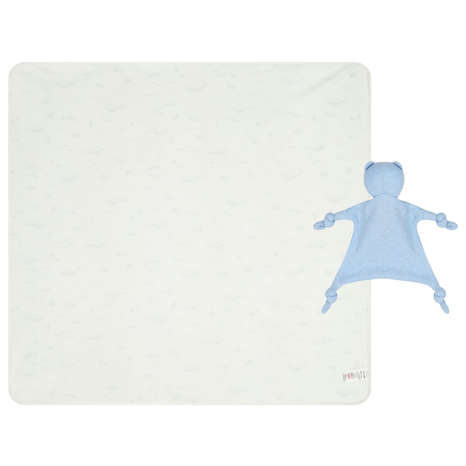 Baby Boys White & Blue Comforter & Blanket Gift Set, 3, hi-res image number null