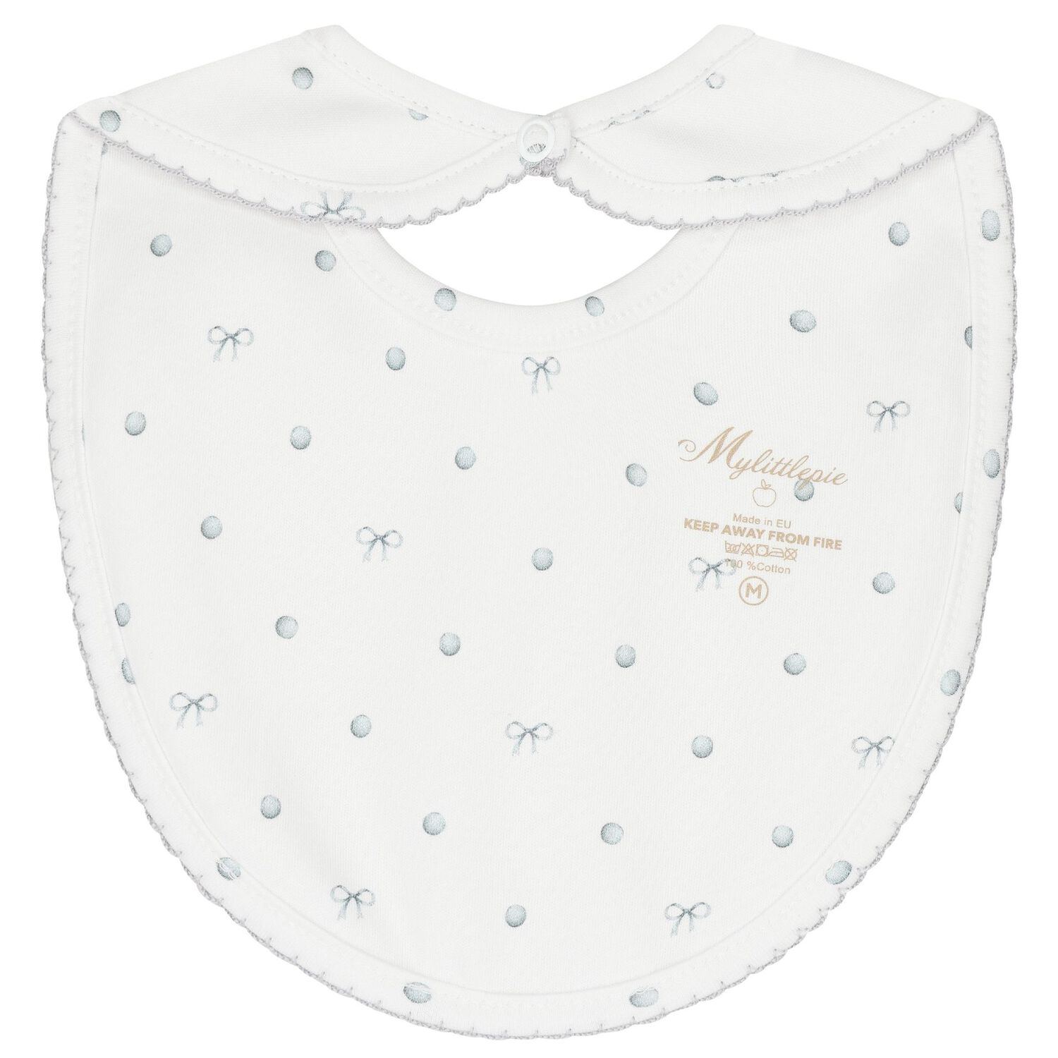 White Silver Bow Babygrow Set, 1, hi-res image number null