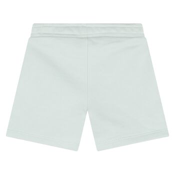 Younger Boys Green Logo Shorts
