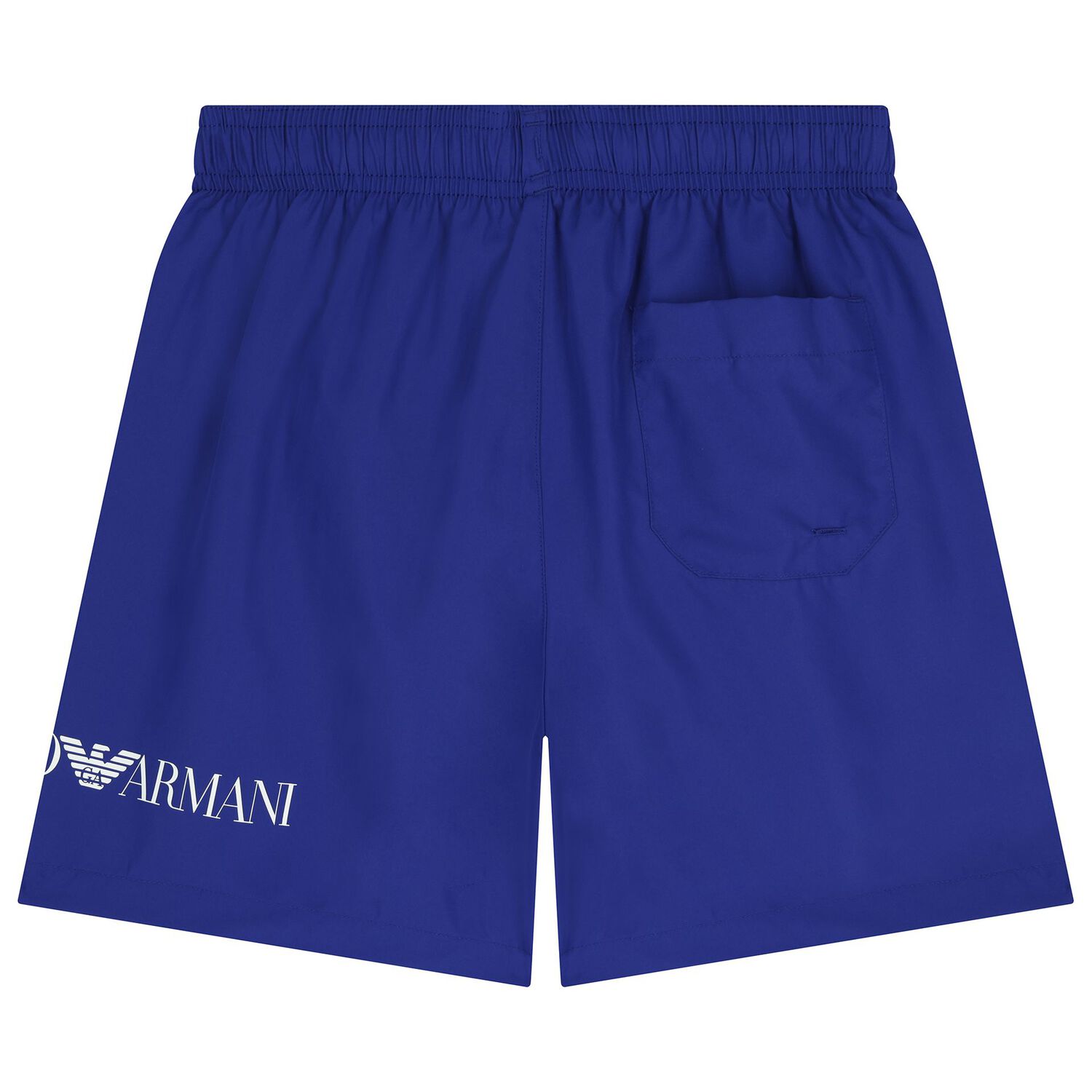 Boys Blue Logo Swim Shorts, 1, hi-res