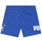 Boys Blue Logo Shorts, 2, hi-res