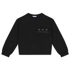 Girls Black Tracksuit, 1, hi-res