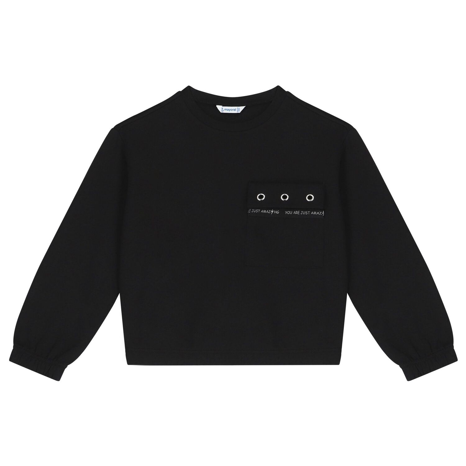 Girls Black Tracksuit, 1, hi-res image number null