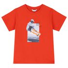 Boys Red & Navy Blue Shorts Set, 3, hi-res