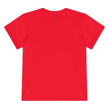Younger Red Teddy Bear Logo T-Shirt