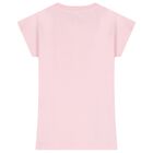Girls Pink Logo Dress, 1, hi-res