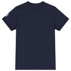 Boys Navy Blue Logo T-Shirt, 2, hi-res