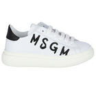 White Logo Trainers, 1, hi-res