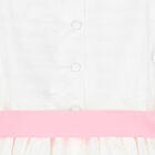 Girls White Bow Dress, 1, hi-res