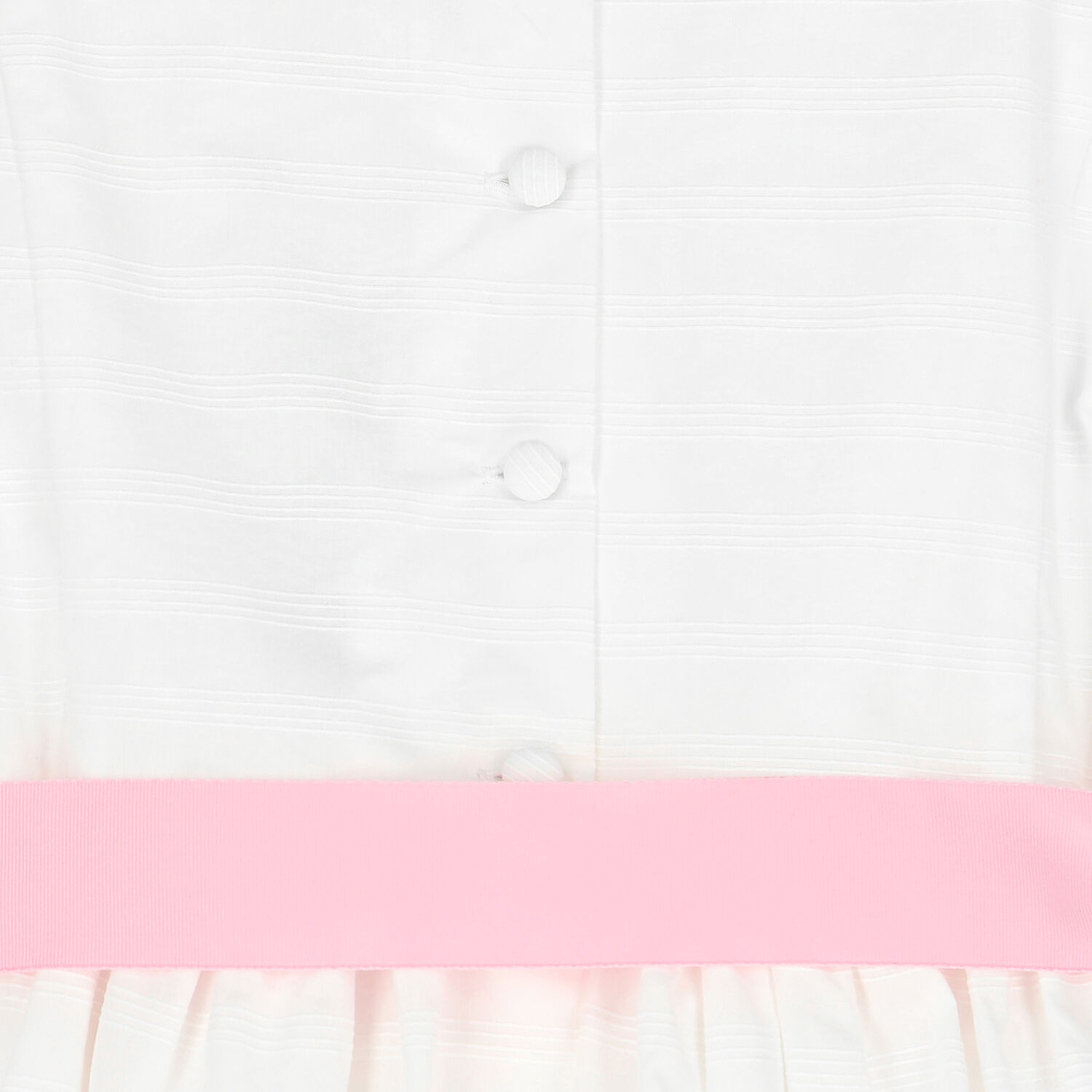 Girls White Bow Dress, 1, hi-res