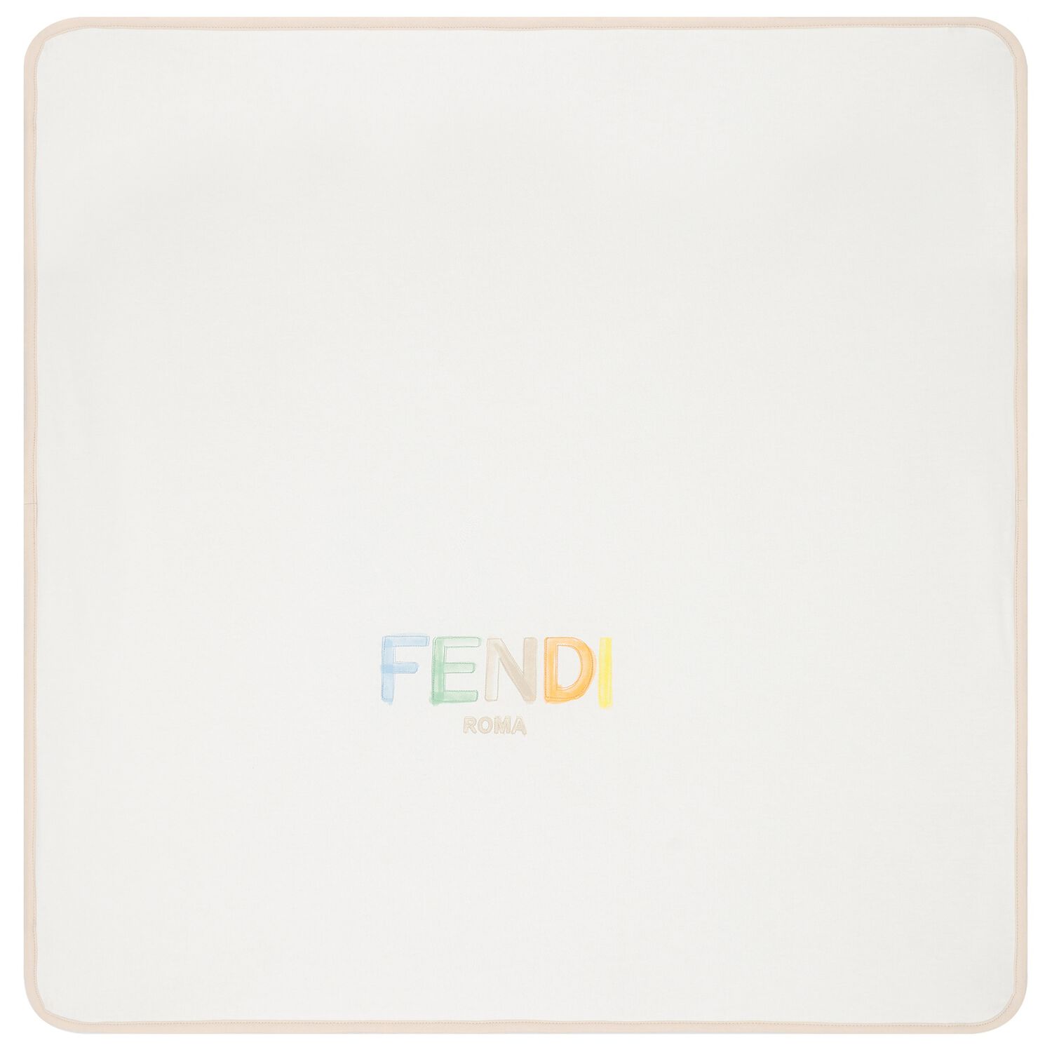 Ivory & Beige Logo Baby Blanket, 3, hi-res