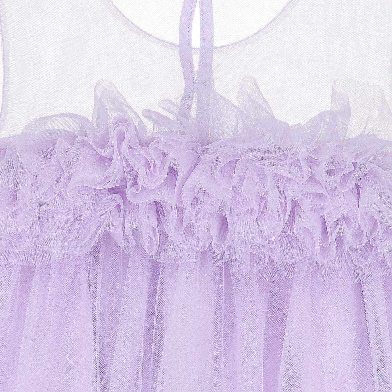 Girls Lilac Tulle Dress, 1, hi-res