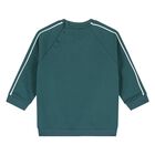 Younger Boys Green Logo Sweatshirt, 1, hi-res