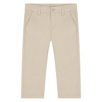 Younger Boys Beige Chino Trousers