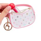 Girls White & Pink Mini Handbag Keychain ( 10CM ), 1, hi-res