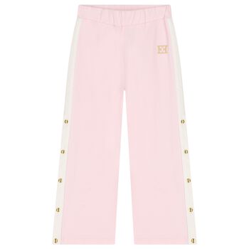 Girls Pink Logo Trousers