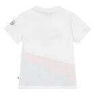 Younger Boys White Logo T-Shirt, 1, hi-res