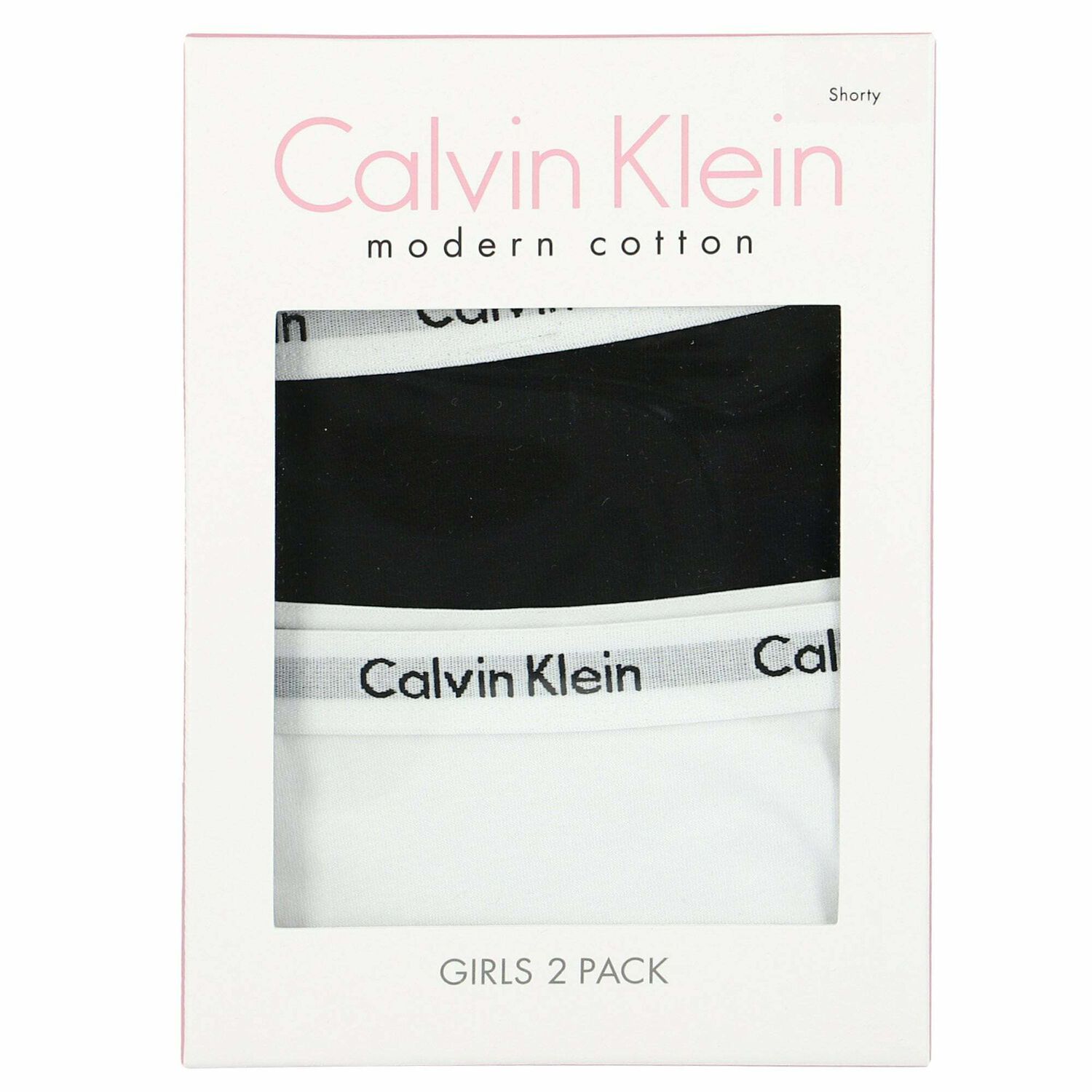 Girls Black & White Knickers (2 Pack), 1, hi-res