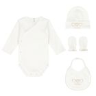 Beige Bodysuit Baby Gift Set, 1, hi-res