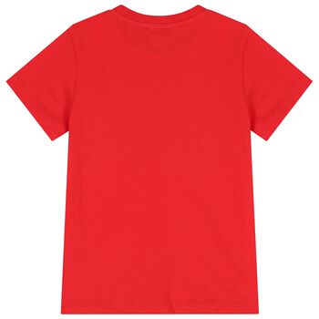 Red Popcorn & Teddy Bear Logo T-Shirt