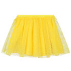 Girls Yellow Tulle Skirt, 3, hi-res