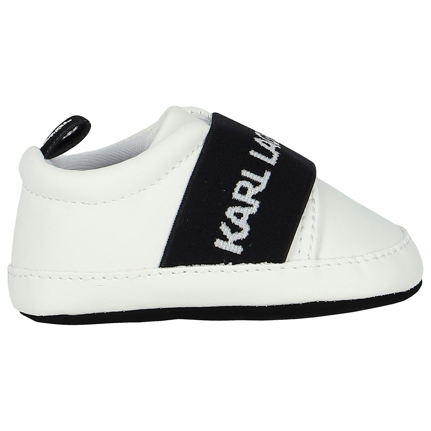 White Logo Baby Pre-Walker Shoes, 1, hi-res image number null