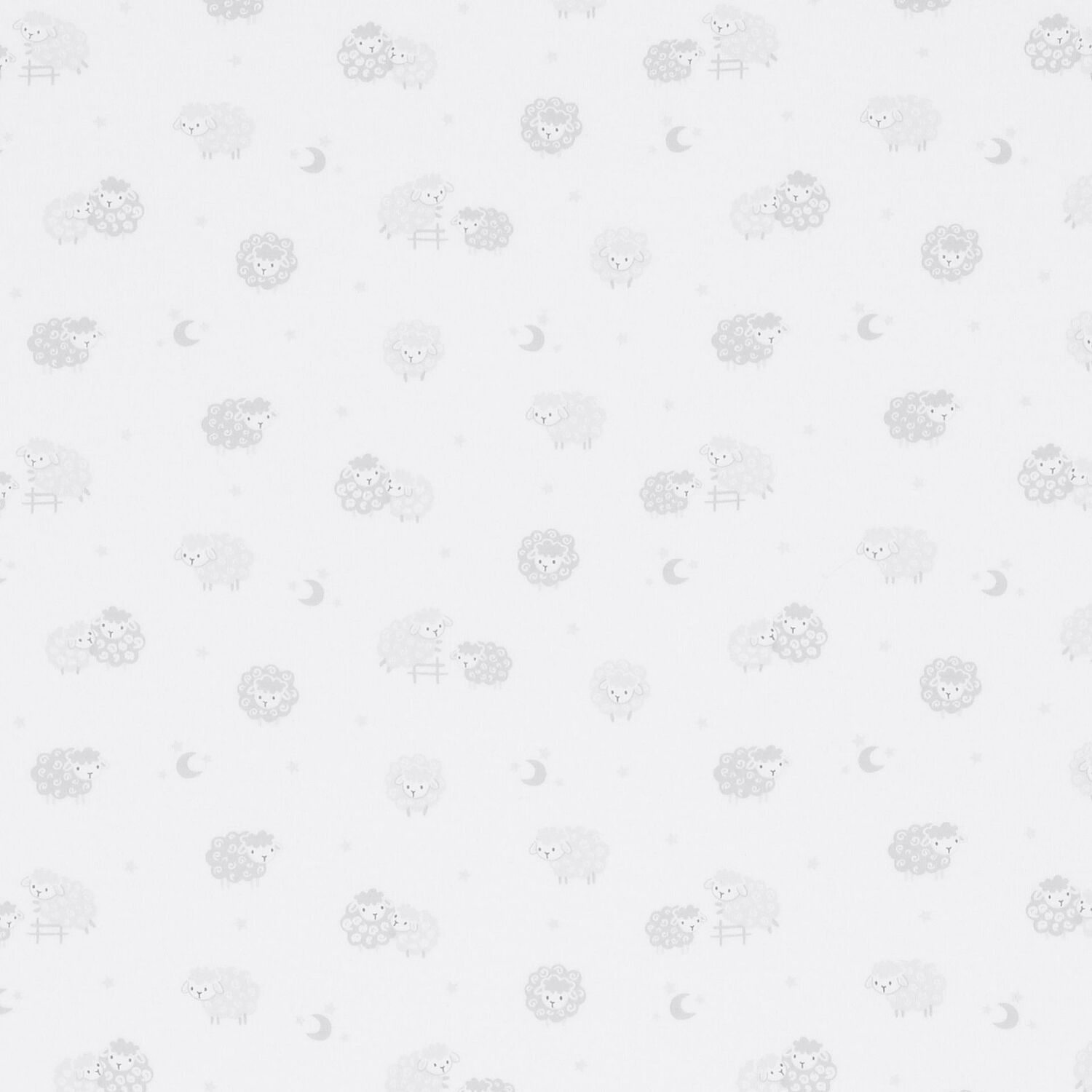 Grey & White Cotton Baby Sheep Blanket, 1, hi-res