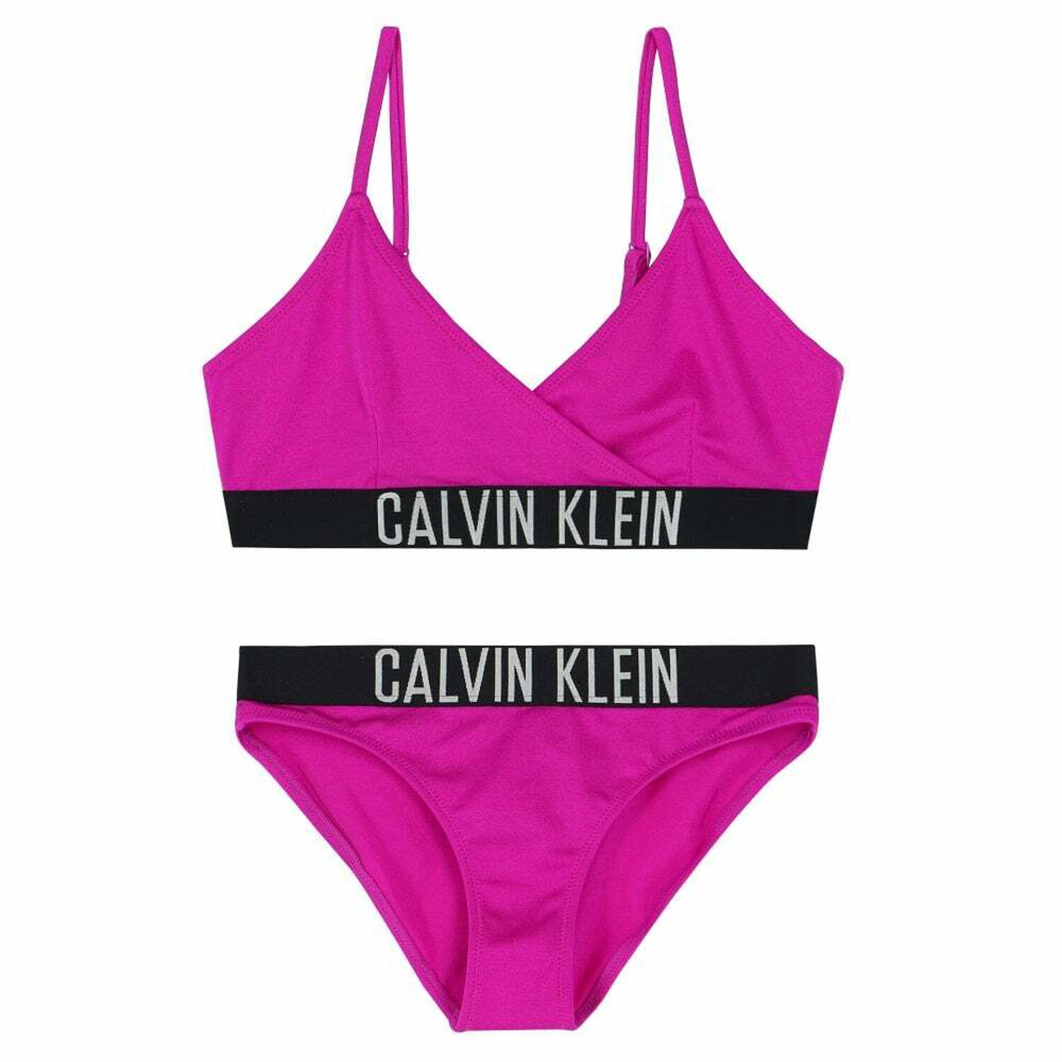 Girls Pink Logo Bikini, 1, hi-res