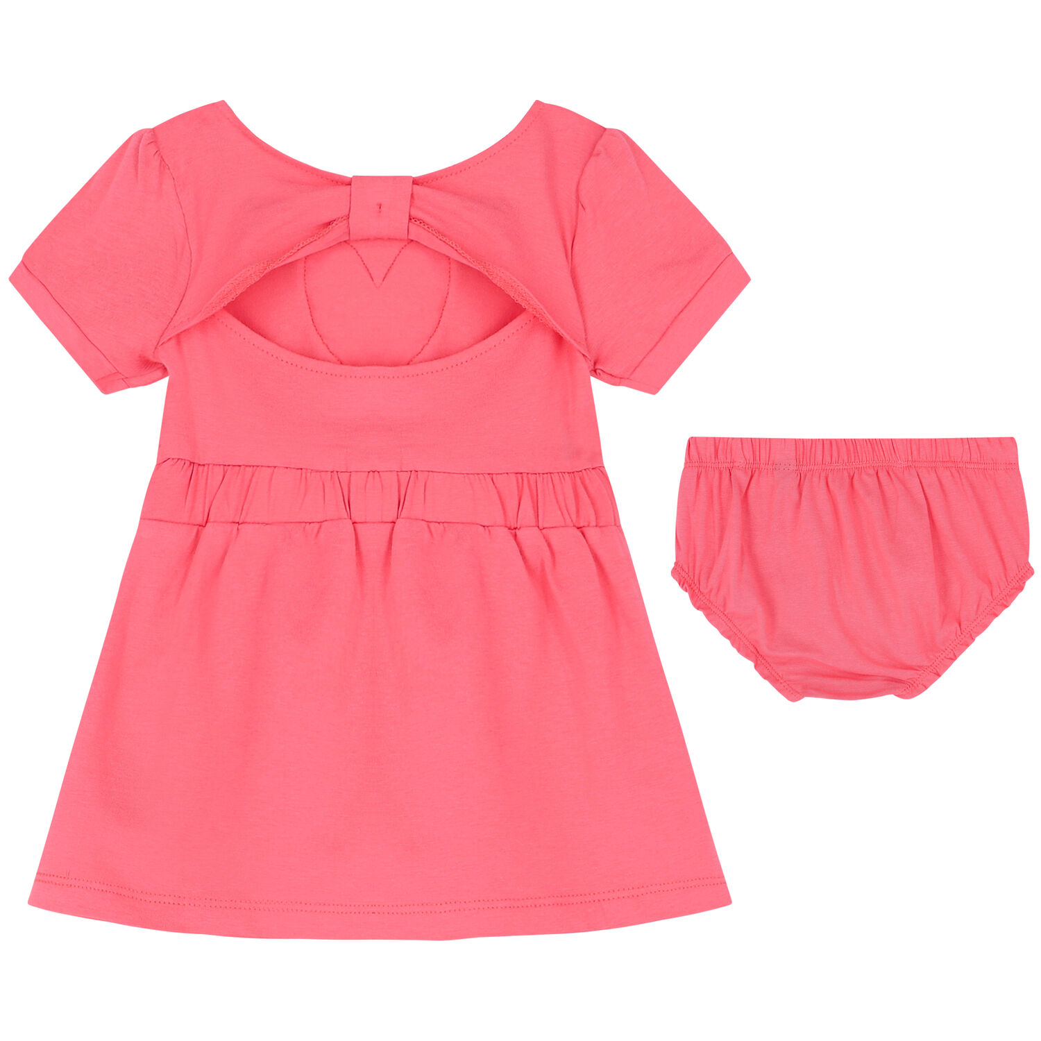 Baby Girls Pink Logo Dress Set, 1, hi-res