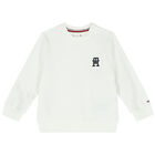Baby Boys White Logo Tracksuit, 1, hi-res