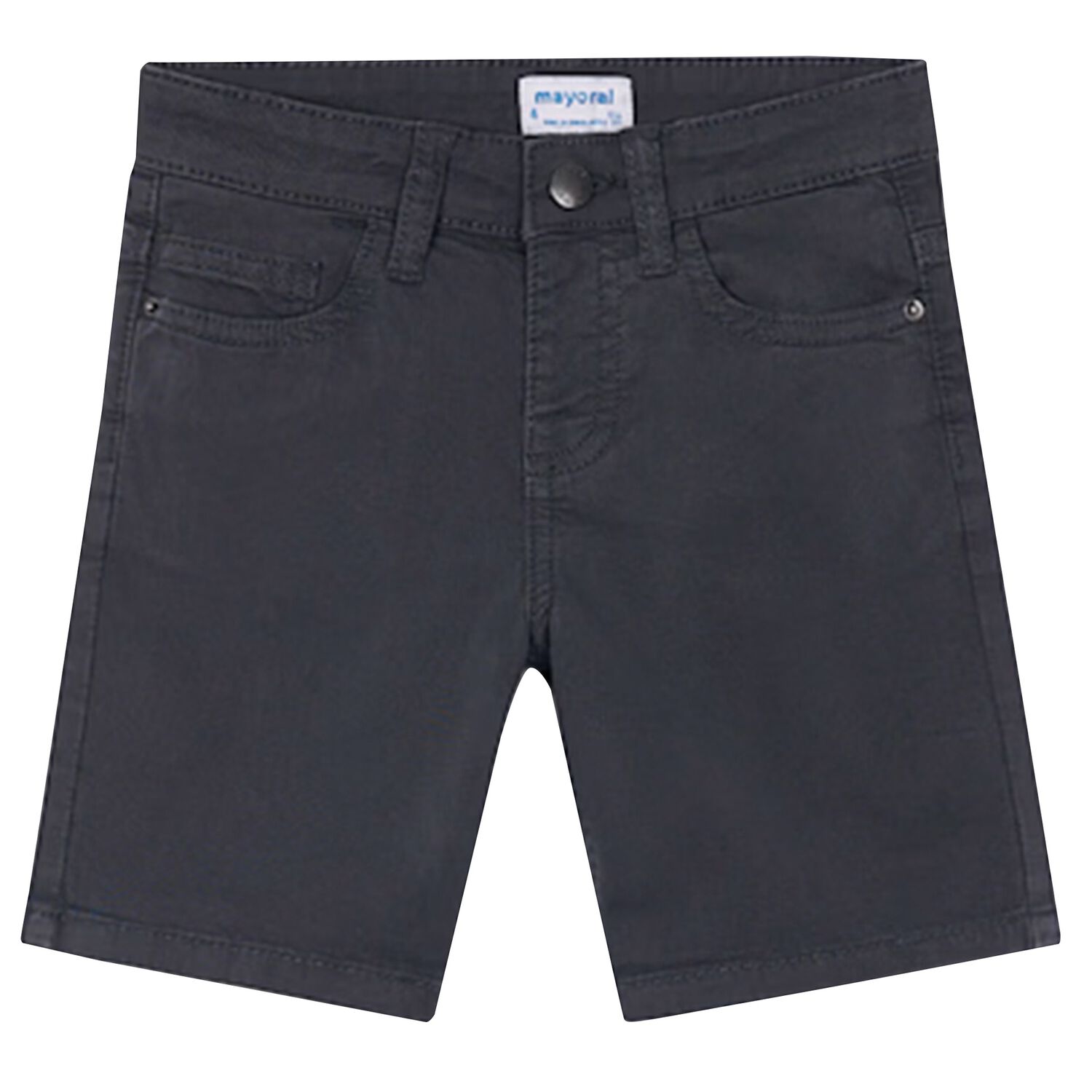 Boys Grey Cotton Shorts, 1, hi-res
