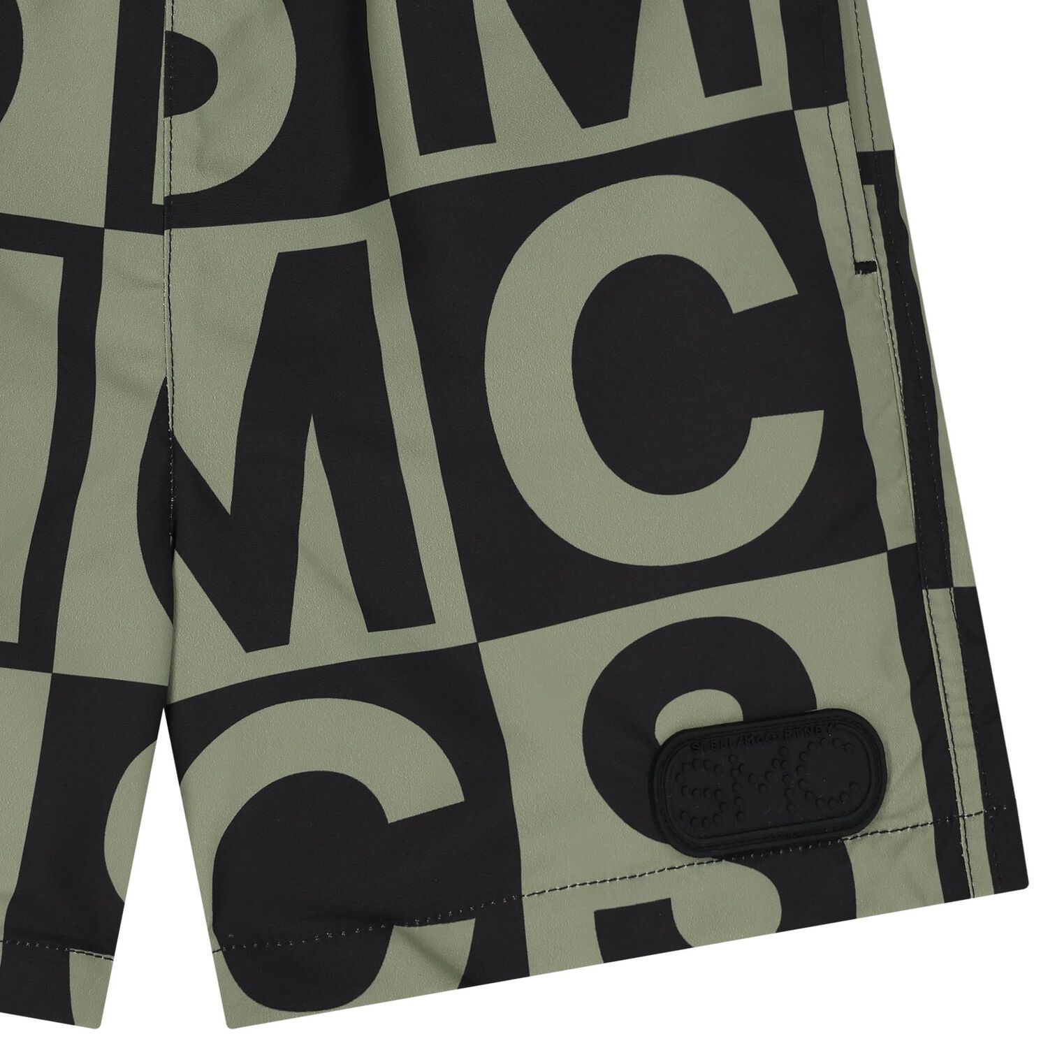 Boys Green & Black Logo Swim Shorts, 1, hi-res image number null