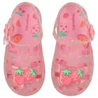 Younger Girls Pink Jelly Sandals, 1, hi-res