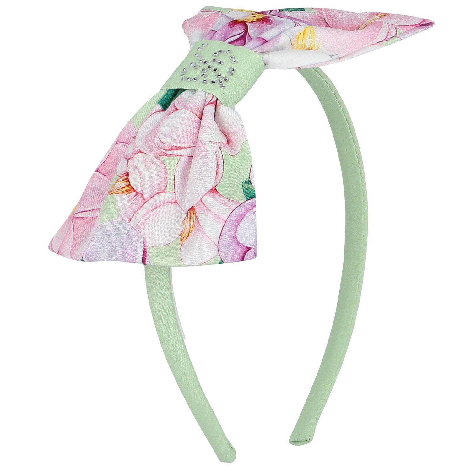 Girls Multi-Colored Logo Bow Headband, 1, hi-res