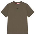 Boys Green Logo T-Shirt, 4, hi-res