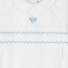 Baby Boys White Logo Babygrow, 3, hi-res