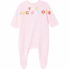 Baby Girls Pink Babygrow & Hat Set, 1, hi-res