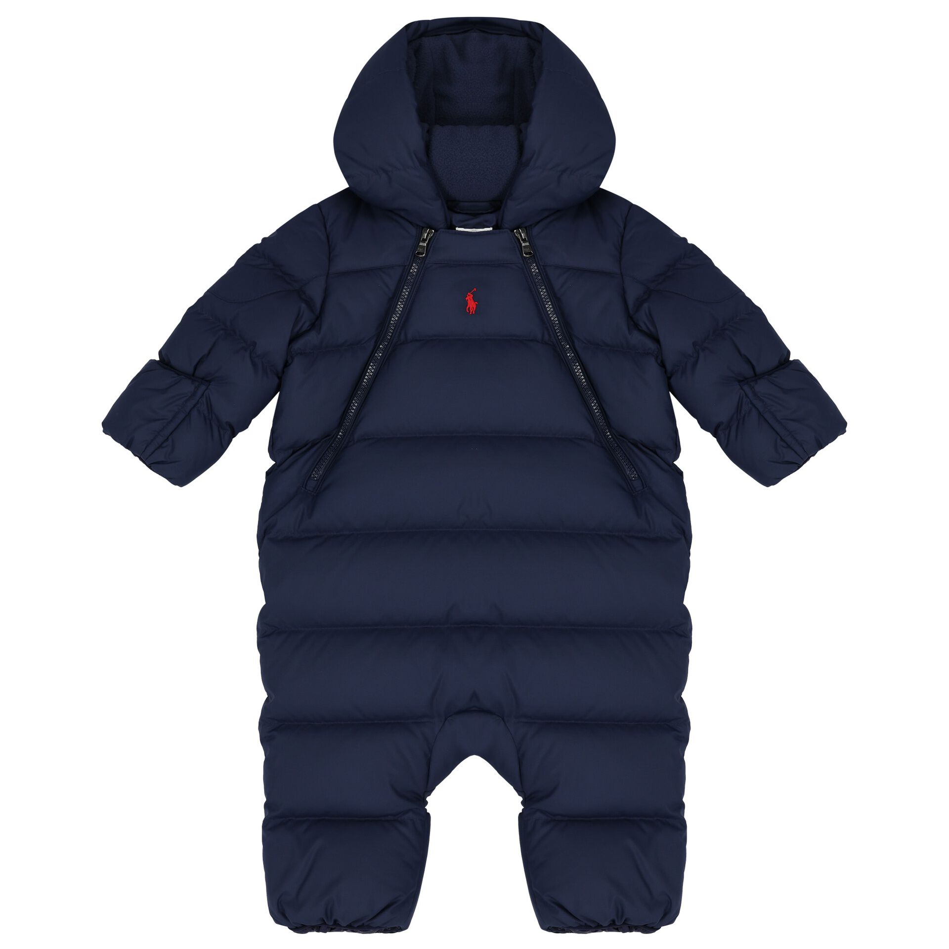 Ralph Lauren Baby Boys Navy Logo Snowsuit Junior Couture UK