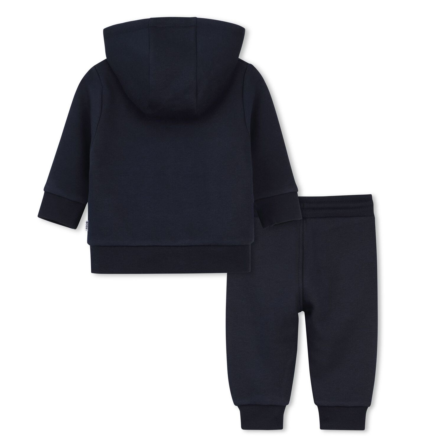 Younger Boys Mini Me Navy Blue Logo Tracksuit, 1, hi-res