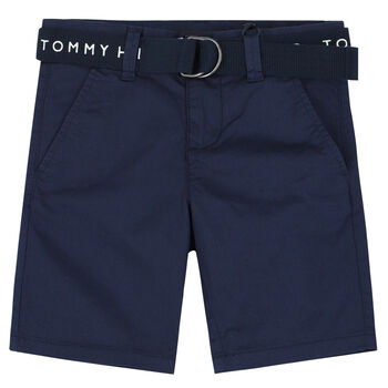 Boys Navy Chino Shorts