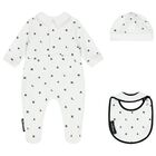 Baby Boys White & Black Babygrow Gift Set, 1, hi-res