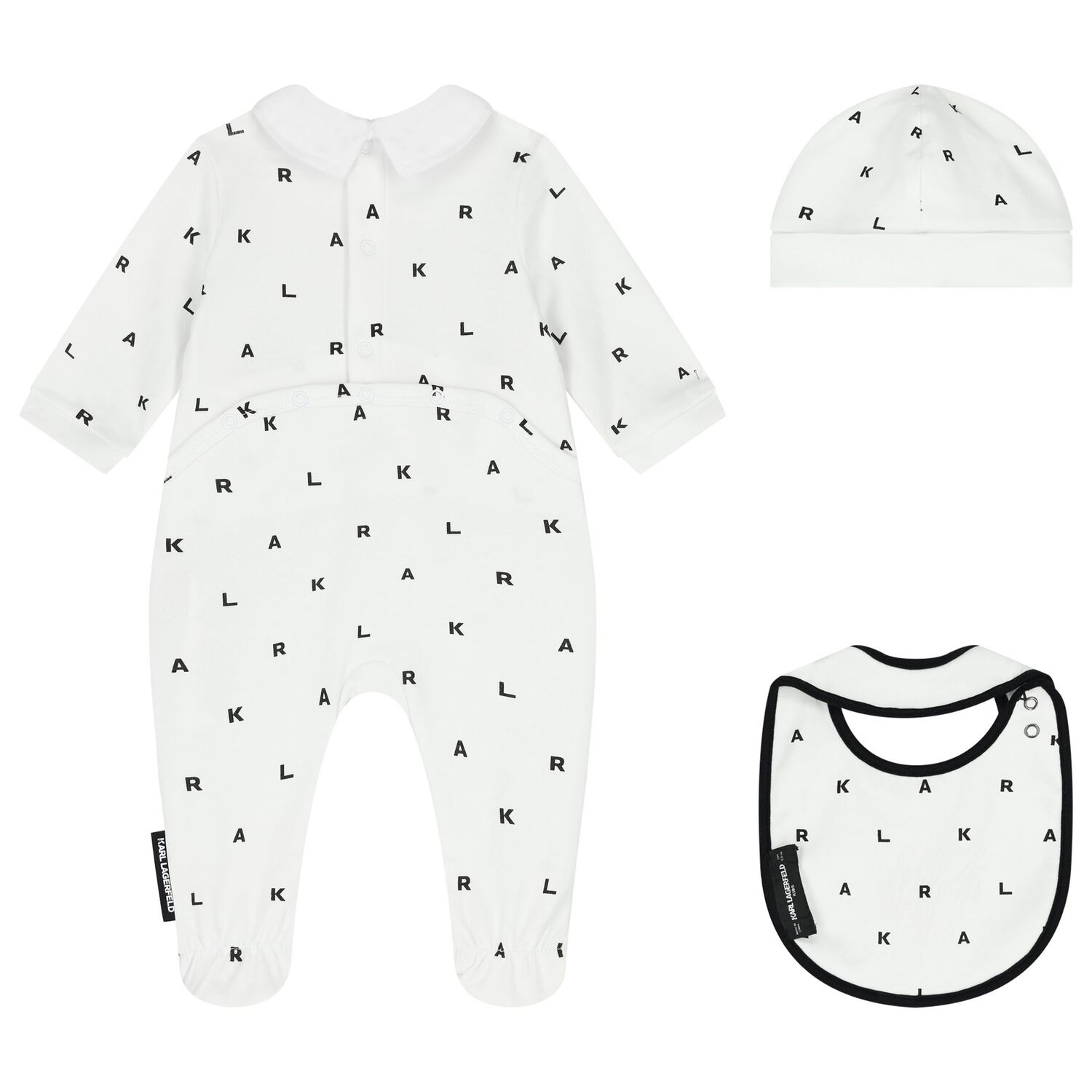 Baby Boys White & Black Babygrow Gift Set, 1, hi-res