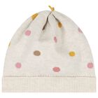 Baby Girls Beige Knitted Dress Set, 1, hi-res